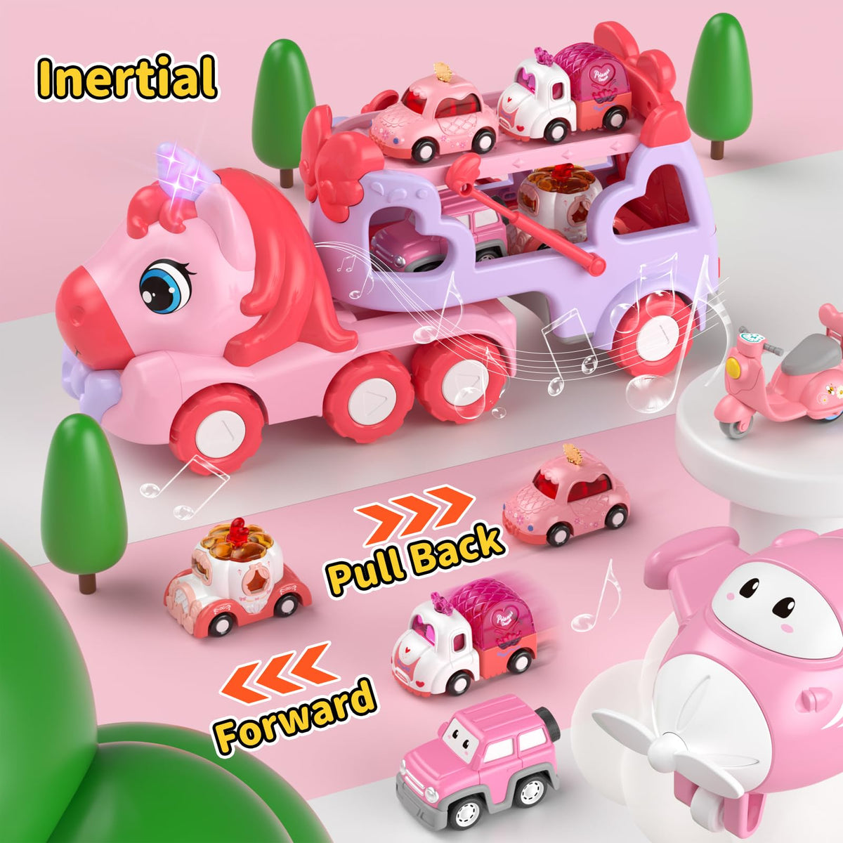 Newcrave gift-ready princess transport truck supports cooperative play