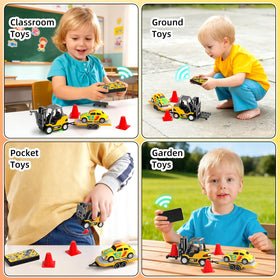 Newcrave mini RC truck lights and sounds enhance immersive playtime.