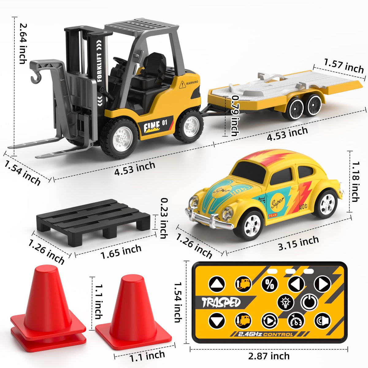 Newcrave RC truck obstacle track demonstrates tabletop challenge and skill.