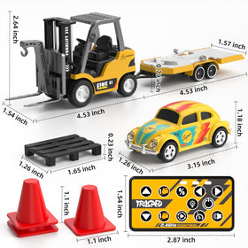 Newcrave RC truck obstacle track demonstrates tabletop challenge and skill.
