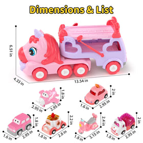 Newcrave packaging highlights a 7-in-1 princess transport toy set