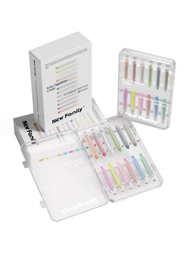 NewFamily dustless chalk two-pack 24 sticks for clean, bold lines on boards and sidewalks.