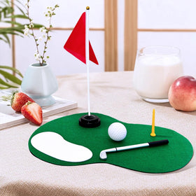 Newivi golf centerpiece white sand pit adds authentic mini-course detail
