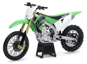 NewRay Kawasaki KX 450F 1/12 diecast side view for display