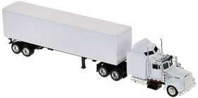 NewRay Kenworth W900 plain white 1:43 tractor with true-to-life detailing for display