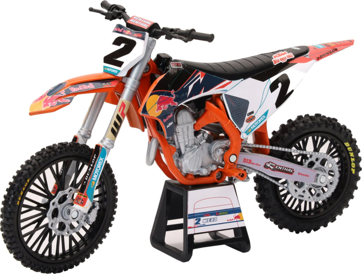 NewRay KTM 450 SX-F 1/12 diecast model for collectors and display on shelves