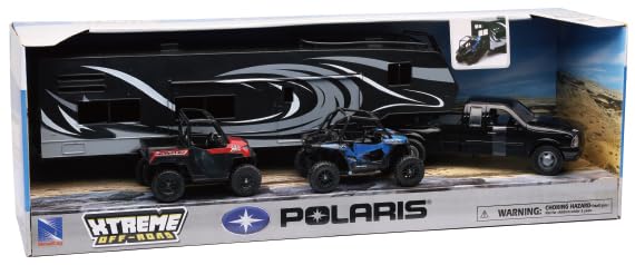 NewRay Polaris blue RZR and red Ranger set, ready for action-packed adventures and role-play.