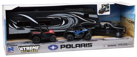 NewRay Polaris blue RZR and red Ranger set, ready for action-packed adventures and role-play.