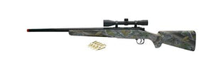 NewRay Real Camo Single Barrel with Scope Green packaging view for easy unboxing and setup.