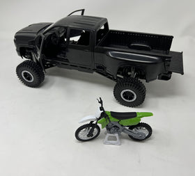 New-Ray X-Treme Adventure truck with open doors for easy interior access