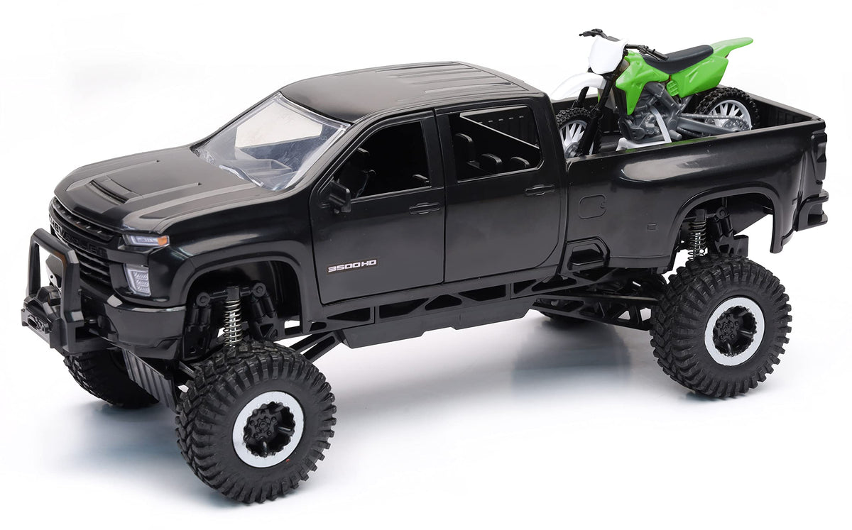 New-Ray X-Treme Adventure Chevrolet 3500HD truck side view for rugged off-road play