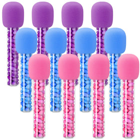 Newtay blue tubes brighten stage props with cheerful, candy-inspired vibes.