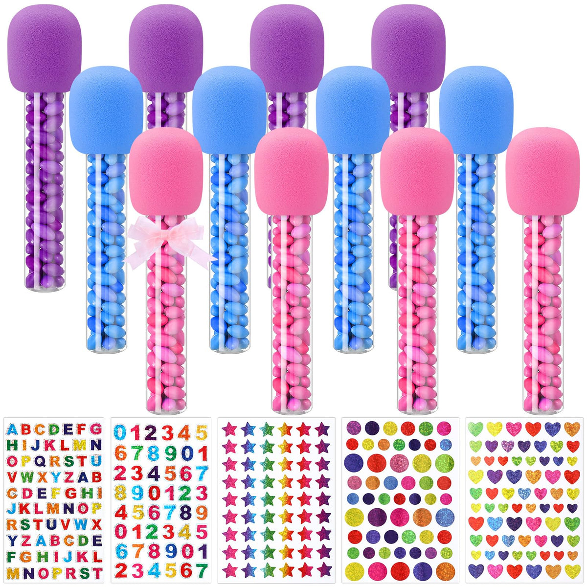 Newtay pink microphone cover enhances party stage decor and fun moments.
