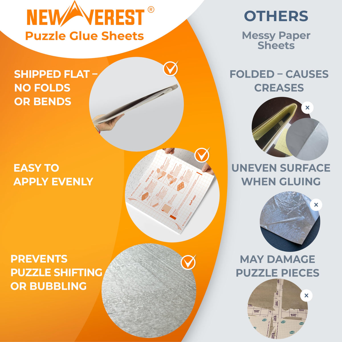 Newverest adhesive hangers on wall display enable easy wall-ready display.