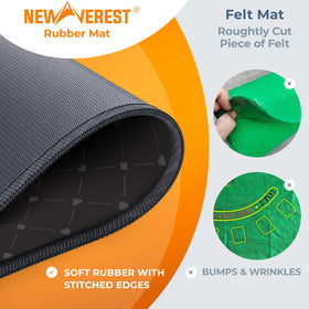 Newverest blackjack mat tube for easy roll-away storage after games