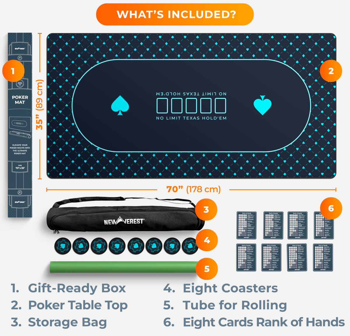 Newverest durable easy-wipe surface designed for quick cleanups after games