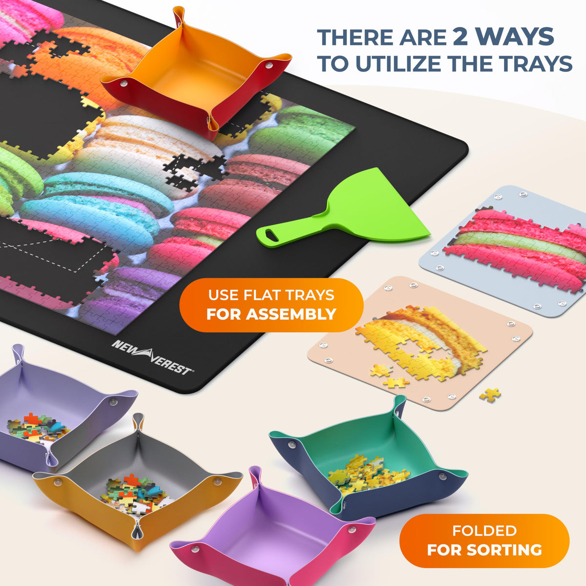 Newverest multi-function scraper helps move sections and apply glue evenly.