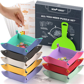Newverest puzzle sorting trays keep up to 2000 pieces organized during assembly.