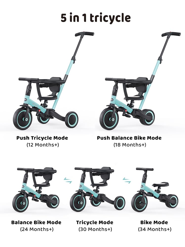 newyoo tricycle showing 135-degree steering for controlled moves