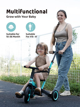 newyoo tricycle with adjustable handlebar for growing child