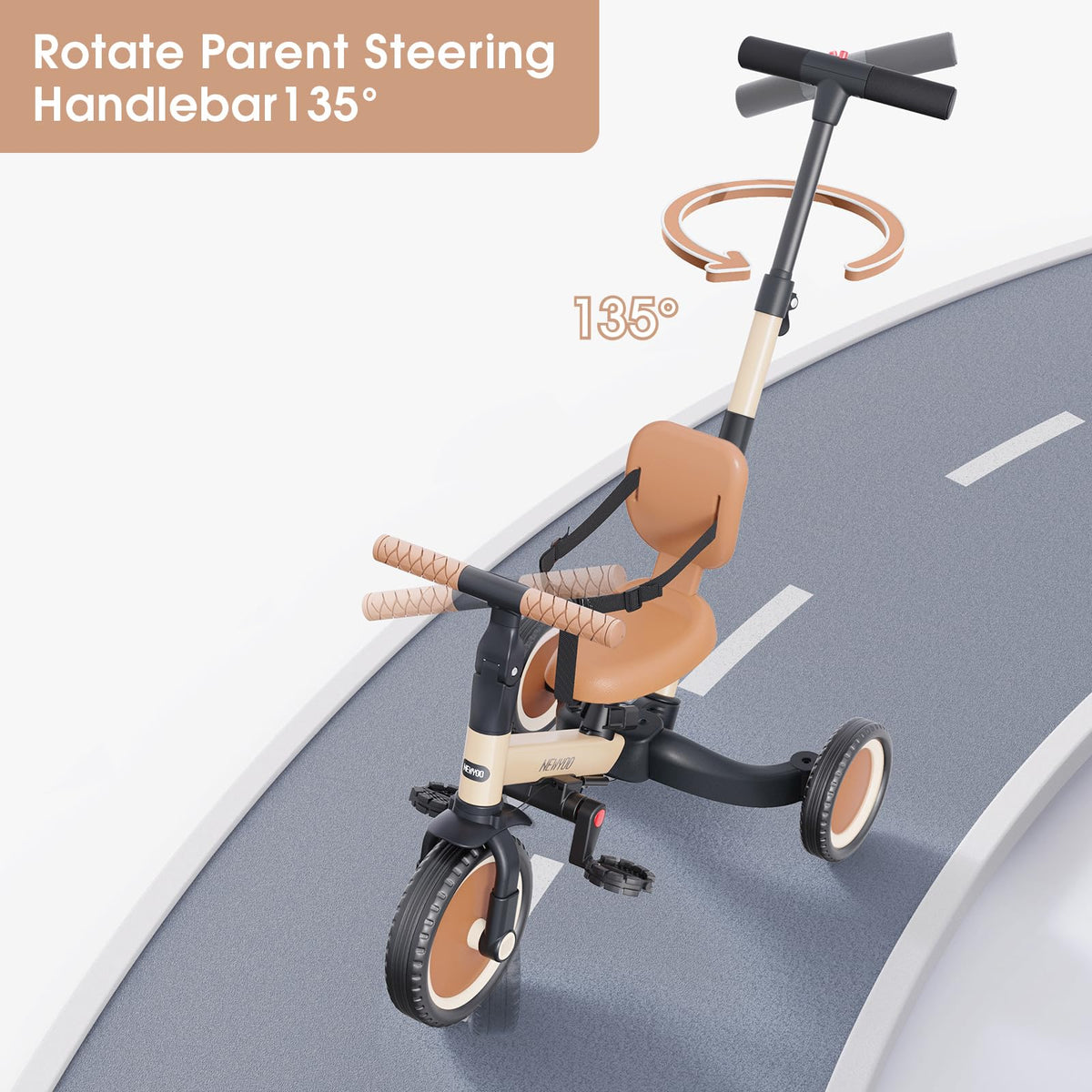 Newyoo carbon steel frame ensures durable playtime