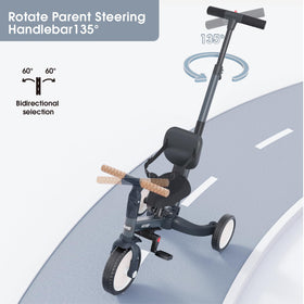newyoo tricycle adjustable handlebar demonstrates quick height changes