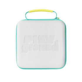 Nex Playground travel case exterior showing compact, portable design for on-the-go gaming.