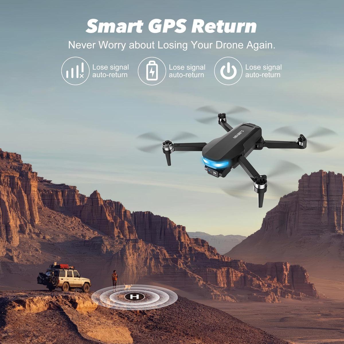 Nexaero F3 AI Track and Night Shot maintains focus in low light