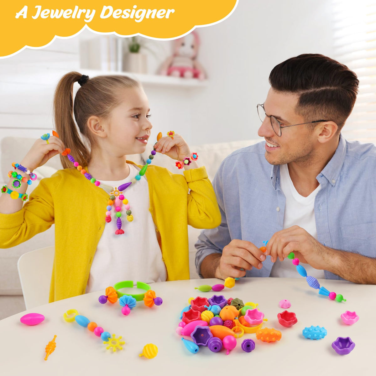 NEXBOX Bead assembly play DIY supports easy design and imagination.