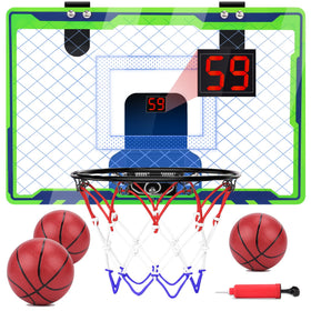 NEXBOX mini over-the-door hoop backboard for sturdy indoor play.