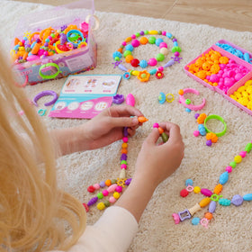 NEXBOX Pop Beads color variety invites vibrant designs and color recognition.