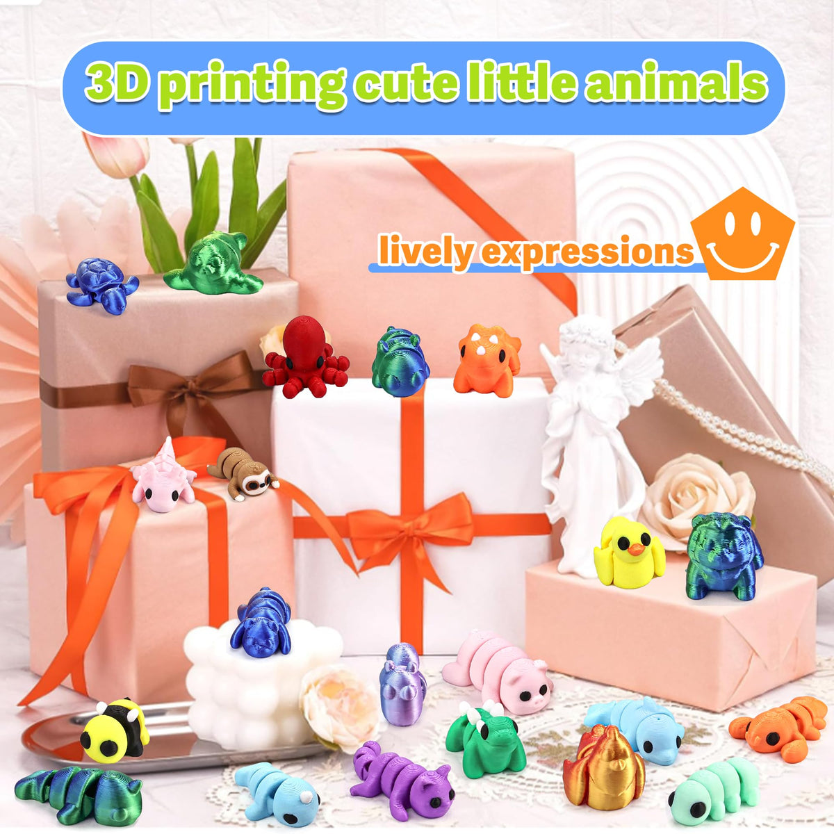 NEXT STOP M 25-piece animal figures set colorful animals for educational play