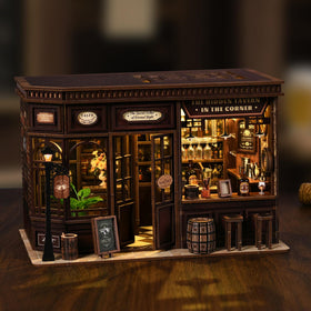 NEXTIPS LED warm ambient light bathes the mini bar for cozy evening ambience.