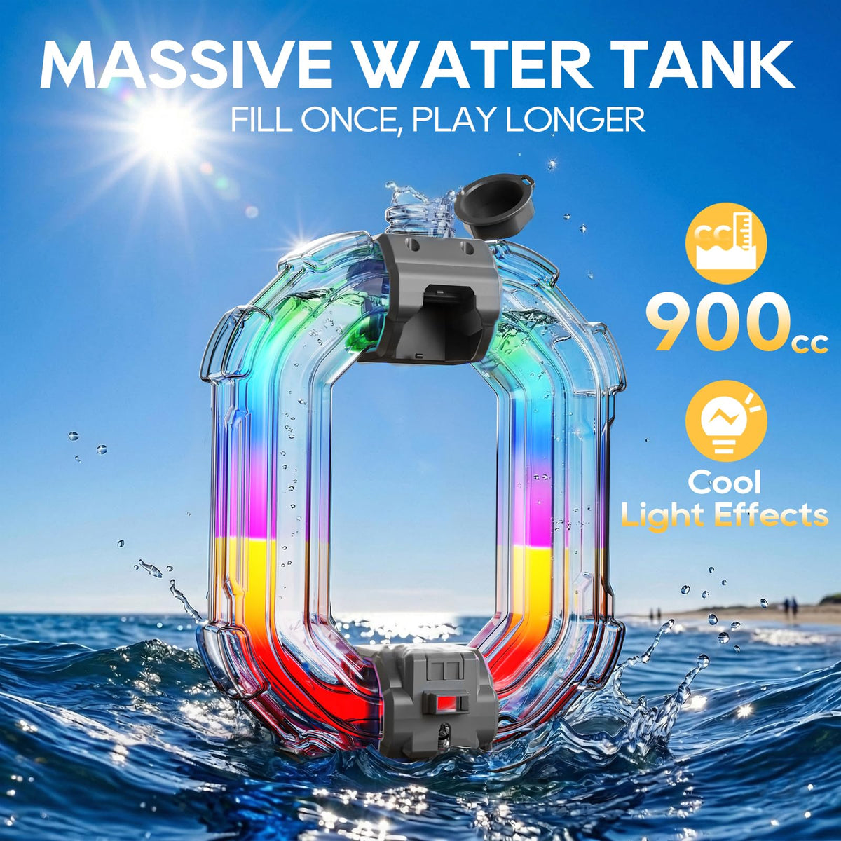 NEXTJOY dual LED lights provide tank glow and visibility