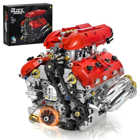 NEXTJOY V8 Engine Kit cover image showing a ready-to-display premium STEM centerpiece