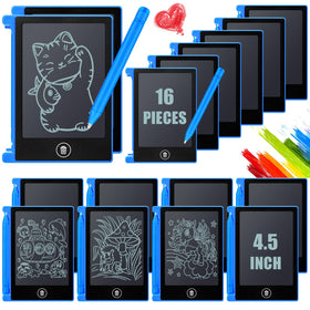 Nezyo 16-piece blue LCD writing tablets bundle for kids, perfect for on-the-go doodling.