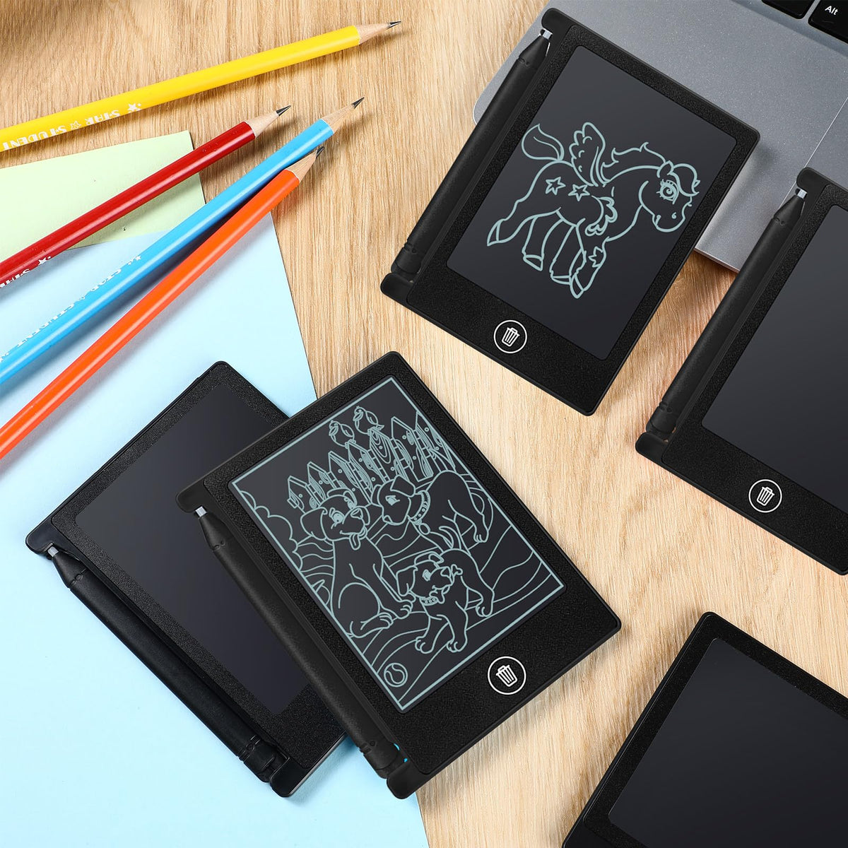 Nezyo bulk 16-pack black LCD tablets for family or group use.
