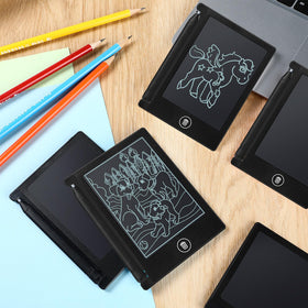 Nezyo bulk 16-pack black LCD tablets for family or group use.