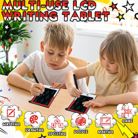 Nezyo colorful erasable doodle board emphasizes reusable creativity for quick sketches.