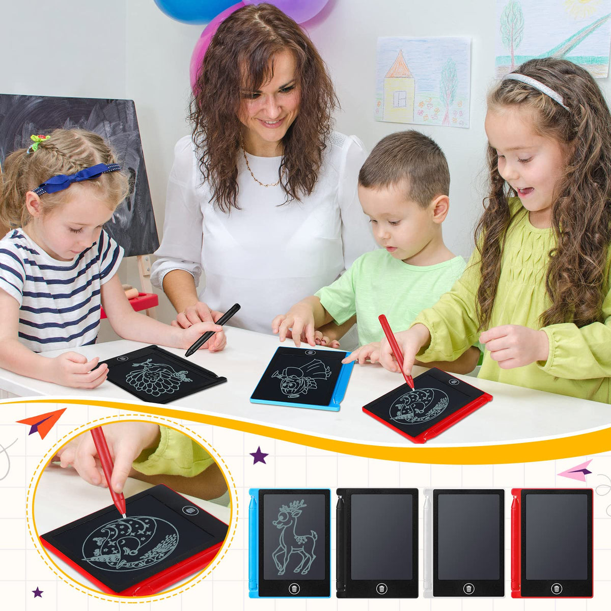 Nezyo four-color mix—varied colors spark creativity in kids.