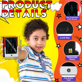 Nezyo LCD writing pad 4-6 inch promotes portable, kid-friendly drawing on the go.