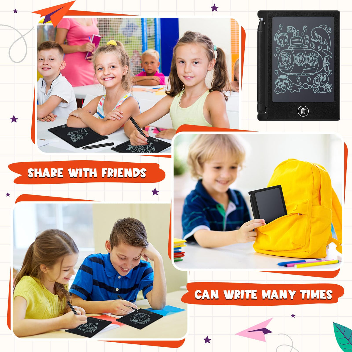 Nezyo portable drawing pad compact LCD for quick notes and sketches.