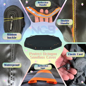 NGB cover with reinforced elastic drawstring for windy day protection