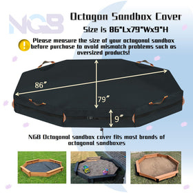 NGB sandbox cover with warning sign handles for easy carrying
