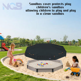 NGB sandbox cover highlighting waterproof seams and leak protection