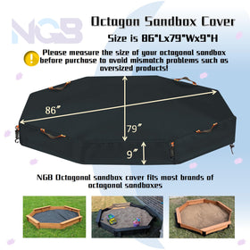 NGB octagonal sandbox cover dustproof layer keeps sand clean and dry after rain.