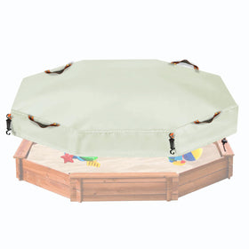 NGB octagonal sandbox cover with windproof hooks keeps sand secure during windy days