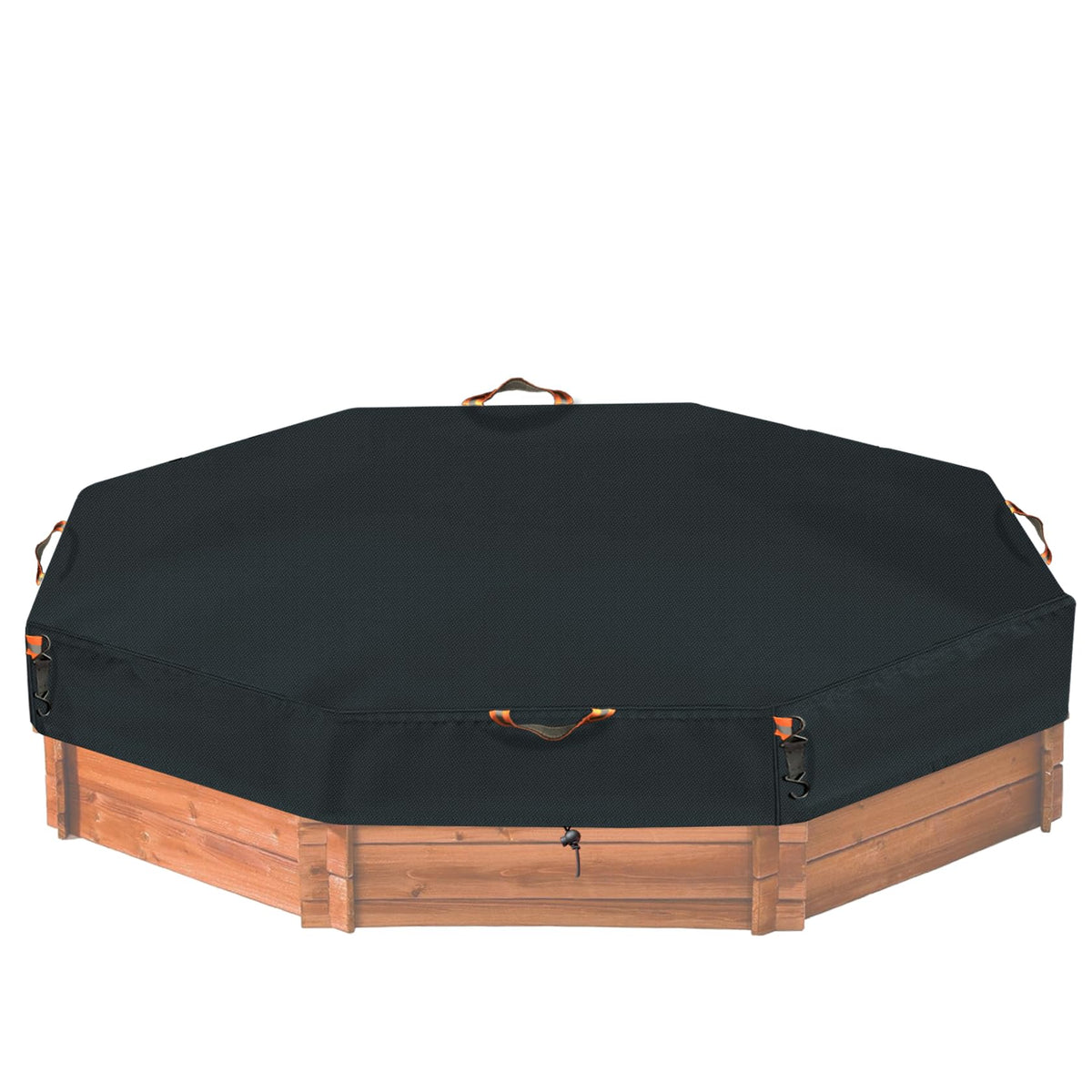 NGB octagonal sandbox cover windproof design shields sandbox from wind and debris.