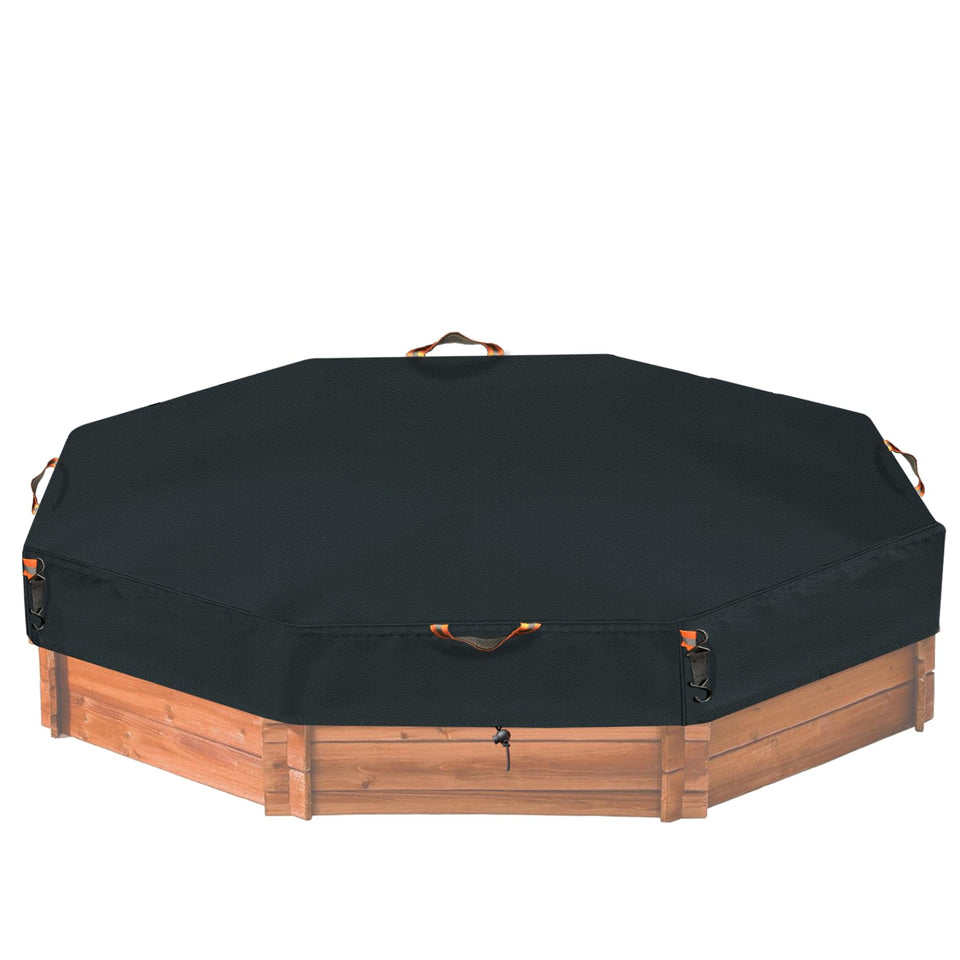 NGB octagonal sandbox cover windproof design shields sandbox from wind and debris.