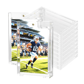 Ngdiluxury 180pt magnetic card holder pack for crystal-clear card visibility